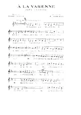 scarica la spartito per fisarmonica A la Varenne (Java Chantée) in formato PDF