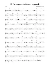 download the accordion score Ah Si tu pouvais fermer ta gueule (Relevé) in PDF format