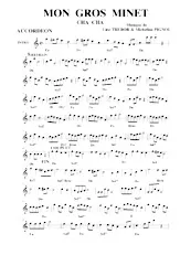 descargar la partitura para acordeón Mon gros minet (Cha Cha) en formato PDF