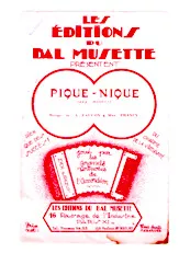 télécharger la partition d'accordéon Pique Nique (Java Musette) au format PDF