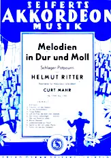 download the accordion score Melodien in Dur und Moll (Mélodies en Majeur et mineur) (Arrangement : Curt Mahr) (Pot Pourri) (Schlager) in PDF format