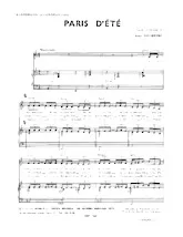 descargar la partitura para acordeón Paris d'été en formato PDF