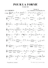 download the accordion score Pour la forme (Marche) in PDF format