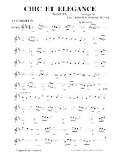 descargar la partitura para acordeón Chic et élégance (Boston) en formato PDF