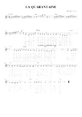 scarica la spartito per fisarmonica La quarantaine (Chant : Philippe Clay) (Relevé) in formato PDF