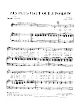 download the accordion score Pas plus haut que 3 pommes in PDF format