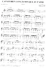 download the accordion score Ça fait bien longtemps que je t'aime (Boléro) in PDF format