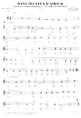 descargar la partitura para acordeón Dans tes yeux d'amour (Valse Chantée) en formato PDF