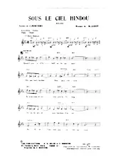 scarica la spartito per fisarmonica Sous le ciel Hindou (Orchestration) (Boléro) in formato PDF