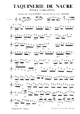 télécharger la partition d'accordéon Taquinerie de Nacre (Polka Variations) au format PDF