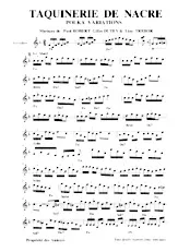 scarica la spartito per fisarmonica Taquinerie de Nacre (Polka Variations) in formato PDF