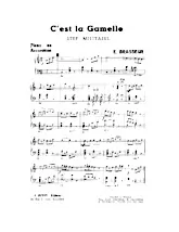 download the accordion score C'est la gamelle (Step Militaire) in PDF format
