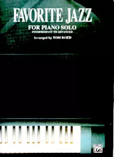 télécharger la partition d'accordéon Favorite jazz for piano solo (Arranged by Tom Roed) (15 titres) au format PDF