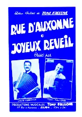 télécharger la partition d'accordéon Rue d'Auxonne + Joyeux réveil (Valse) au format PDF