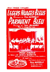 télécharger la partition d'accordéon Paravent Bleu (Tango) au format PDF