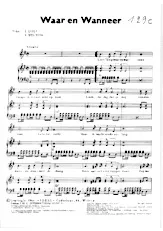 télécharger la partition d'accordéon Waar en Wanneer (Chant : Bob Benny) (Slowly) au format PDF