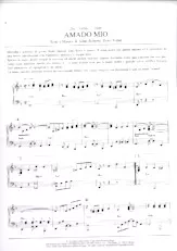 descargar la partitura para acordeón Amado mio en formato PDF