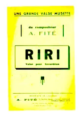 télécharger la partition d'accordéon Riri (Valse) au format PDF