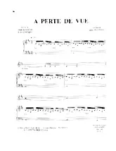 scarica la spartito per fisarmonica A perte de vue (Chant : Alain Barrière) in formato PDF