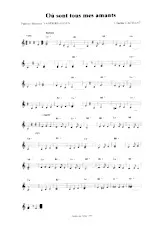 download the accordion score Où sont tous mes amants (Relevé) in PDF format
