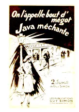 télécharger la partition d'accordéon On l'appelle bout d' mégot (Java) au format PDF