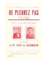 télécharger la partition d'accordéon Ne pleurez pas (Valse Chantée) au format PDF