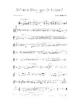 download the accordion score Ah mon Dieu que je t'aime (Boléro) in PDF format