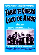 télécharger la partition d'accordéon Fabio te quiero (Tango) au format PDF
