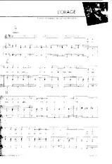 download the accordion score L'Orage in PDF format