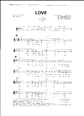 télécharger la partition d'accordéon Love (Chant : Nat King Cole) (Fox Swing) au format PDF