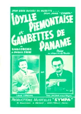 télécharger la partition d'accordéon Idylle Piémontaise + Gambettes de Paname (Java) au format PDF