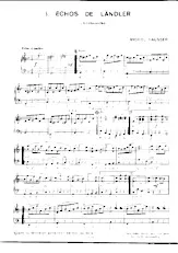 descargar la partitura para acordeón Echos de Ländler (Ländlerecho) (1er + 2ème Accordéon) (Valse Ländler) en formato PDF