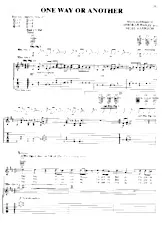 télécharger la partition d'accordéon One Way Or Another (Chant : Blondie) (+ Tablarure Guitare) au format PDF