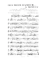 download the accordion score Des mots d'amour à minuit (De l'opérette : Les gangsters du château d'If) (Chant : Henri Alibert) (Rumba) in PDF format