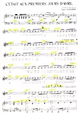 download the accordion score C'était aux premiers jours d'avril in PDF format