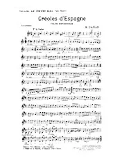 scarica la spartito per fisarmonica Créoles d'Espagne (Valse Espagnole) in formato PDF