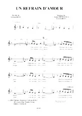 descargar la partitura para acordeón Un refrain d'amour (Boléro) en formato PDF