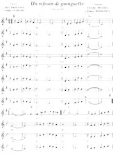 descargar la partitura para acordeón Un refrain de guinguette (Valse Chantée) en formato PDF