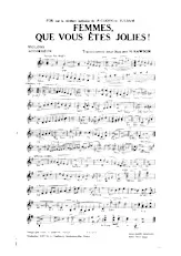 télécharger la partition d'accordéon Femmes Que vous êtes jolies (Orchestration Complète) (Arrangement pour jazz par Henri Rawson) (Fox) au format PDF
