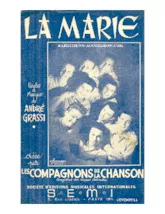 télécharger la partition d'accordéon La Marie (Chant : Les Compagnons de la Chanson) (Marche) au format PDF