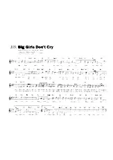 télécharger la partition d'accordéon Big Girls Don't Cry au format PDF