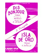 télécharger la partition d'accordéon Dis Bonjour (Orchestration) (Tango) au format PDF