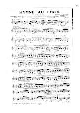 scarica la spartito per fisarmonica Hymne au Tyrol (Valse Tyrolienne) in formato PDF