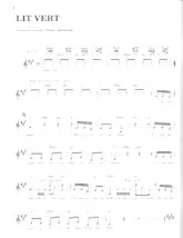 télécharger la partition d'accordéon Lit vert au format PDF