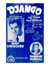 scarica la spartito per fisarmonica Django (Chant : Rudy Hirigoyen / Jacqueline Moreau) (Valse Gitane) in formato PDF