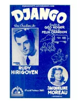 download the accordion score Django (Chant : Rudy Hirigoyen / Jacqueline Moreau) (Valse Gitane) in PDF format