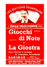 download the accordion score Giocchi di note + La Giostra (Arrangement : Emile Prud'Homme) (Polka à Variations) in PDF format