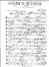 télécharger la partition d'accordéon Souvenir de Belleville (Sur la chanson de Roger Vaysse) (Valse) au format PDF