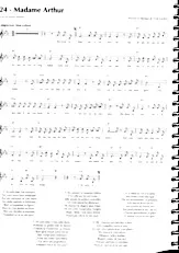 télécharger la partition d'accordéon Madame Arthur (Chant : Cora Vaucaire) (Relevé) au format PDF