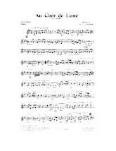 télécharger la partition d'accordéon Au Clair de Lune au format PDF
